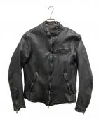 FAKTORファクター）の古着「レザージャケット」｜ブラック