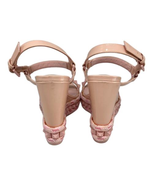 Christian Louboutin（クリスチャン・ルブタン）Christian Louboutin (クリスチャン・ルブタン) pyraclou 110 ピンク サイズ:38の古着・服飾アイテム