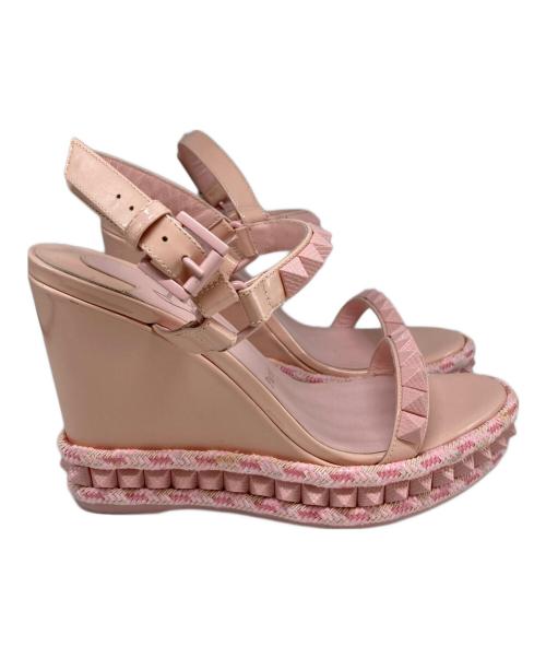 Christian Louboutin（クリスチャン・ルブタン）Christian Louboutin (クリスチャン・ルブタン) pyraclou 110 ピンク サイズ:38の古着・服飾アイテム