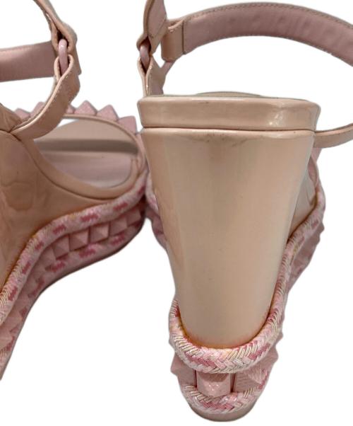 Christian Louboutin（クリスチャン・ルブタン）Christian Louboutin (クリスチャン・ルブタン) pyraclou 110 ピンク サイズ:38の古着・服飾アイテム