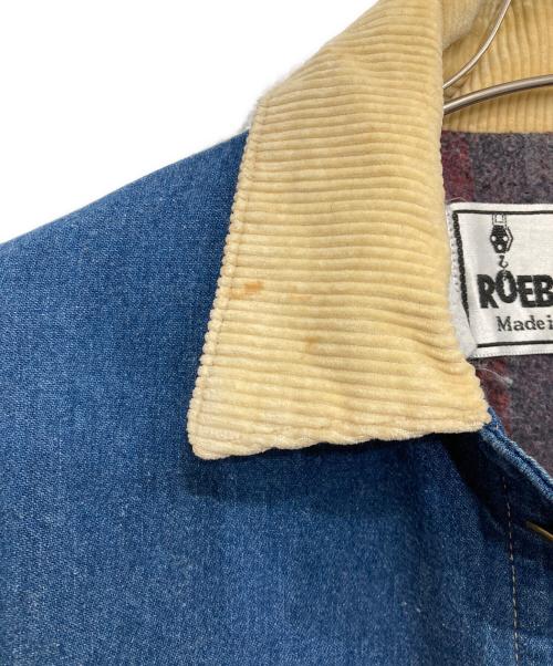 ROEBUCKS（ローバックス）ROEBUCKS (ローバックス) 90’s裏ブランケットカバーオール インディゴ サイズ:38-40の古着・服飾アイテム