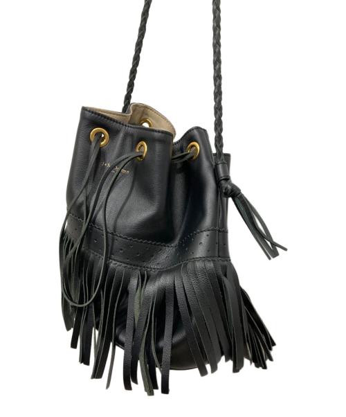 J&M DAVIDSON（ジェイ＆エム デヴィッドソン）J&M DAVIDSON (ジェイ＆エム デヴィッドソン) フリンジショルダーバッグ ブラックの古着・服飾アイテム