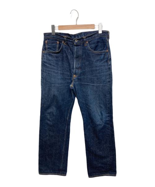 BOWERY BLUE MAKERS（バワリーブルーメーカーズ）BOWERY BLUE MAKERS (バワリーブルーメーカーズ) シンチバッグデニムパンツ ブルー サイズ:76cm (W30)の古着・服飾アイテム