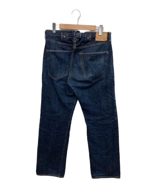 BOWERY BLUE MAKERS（バワリーブルーメーカーズ）BOWERY BLUE MAKERS (バワリーブルーメーカーズ) シンチバッグデニムパンツ ブルー サイズ:76cm (W30)の古着・服飾アイテム