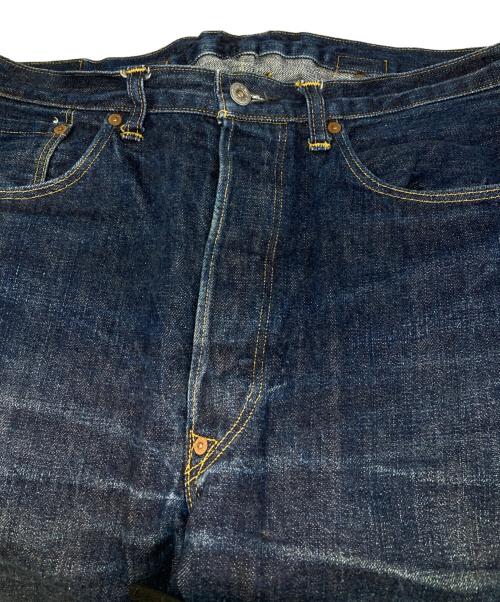 BOWERY BLUE MAKERS（バワリーブルーメーカーズ）BOWERY BLUE MAKERS (バワリーブルーメーカーズ) シンチバッグデニムパンツ ブルー サイズ:76cm (W30)の古着・服飾アイテム