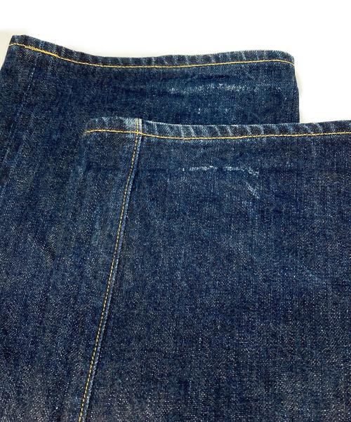 BOWERY BLUE MAKERS（バワリーブルーメーカーズ）BOWERY BLUE MAKERS (バワリーブルーメーカーズ) シンチバッグデニムパンツ ブルー サイズ:76cm (W30)の古着・服飾アイテム