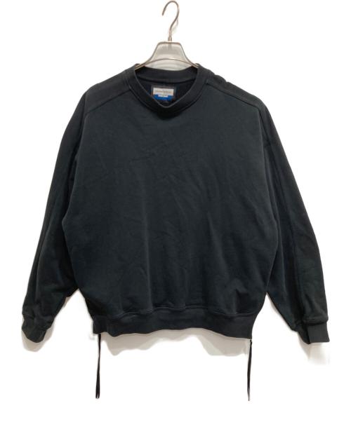 MAISON SPECIAL（メゾンスペシャル）MAISON SPECIAL (メゾンスペシャル) Heavy-Weight Sweat Prime-Over Side Zip Crew Neck Pullover ブラック サイズ:01の古着・服飾アイテム