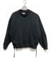 MAISON SPECIAL（メゾンスペシャル）の古着「Heavy-Weight Sweat Prime-Over Side Zip Crew Neck Pullover」｜ブラック