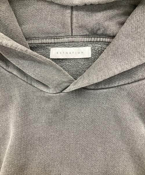 ESTNATION（エストネーション）ESTNATION (エストネーション) スウェットプルオーバーフーディー グレー サイズ:Mの古着・服飾アイテム
