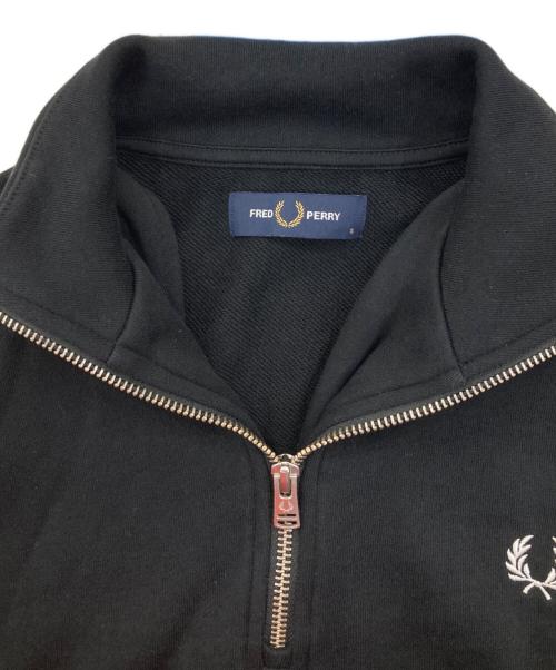FRED PERRY（フレッドペリー）FRED PERRY (フレッドペリー) ハーフジップスウェット ブラック サイズ:Sの古着・服飾アイテム