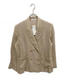 DOUDOU（ドゥドゥ）の古着「メッシュダブルジャケット」｜ベージュ