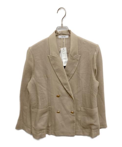 DOUDOU（ドゥドゥ）DOUDOU (ドゥドゥ) メッシュダブルジャケット ベージュ サイズ:FREE 未使用品の古着・服飾アイテム