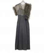 LAGUNA MOONラグナムーン）の古着「LADYチュールドッキングコンビネゾン」｜グレー