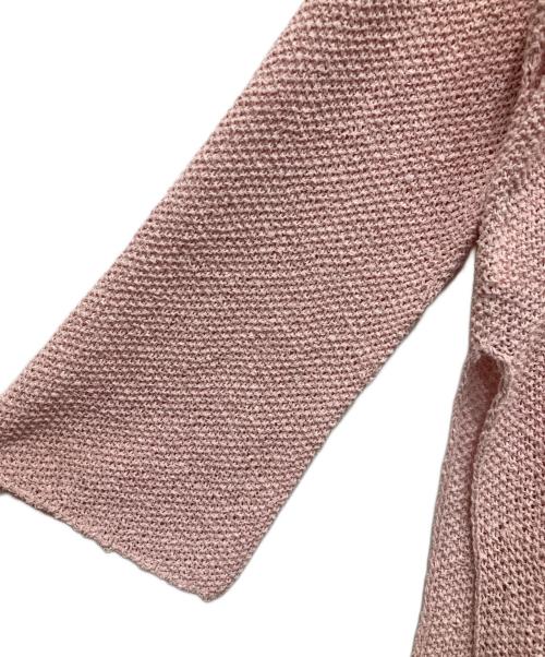 Spick and Span（スピック＆スパン）Spick and Span (スピック＆スパン) カノコ編みペーパーヤーン2WAYルーズニット ピンク サイズ:Fの古着・服飾アイテム