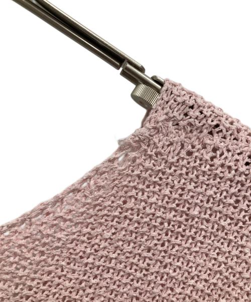 Spick and Span（スピック＆スパン）Spick and Span (スピック＆スパン) カノコ編みペーパーヤーン2WAYルーズニット ピンク サイズ:Fの古着・服飾アイテム
