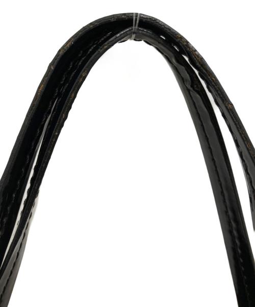 COACH（コーチ）COACH (コーチ) エナメルスグネチャートートバッグ ブラックの古着・服飾アイテム