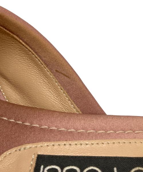 sergio rossi（セルジオロッシ）sergio rossi (セルジオロッシ) ビジューサテンサンダル ピンク サイズ:36の古着・服飾アイテム