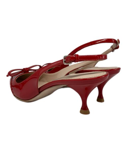 MIU MIU（ミュウミュウ）MIU MIU (ミュウミュウ) ストラップパンプス レッド サイズ:35 1/2の古着・服飾アイテム