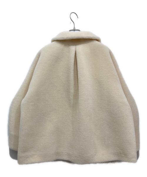 OHGA（オオガ）OHGA (オオガ) エコムートンコート アイボリー サイズ:Sの古着・服飾アイテム