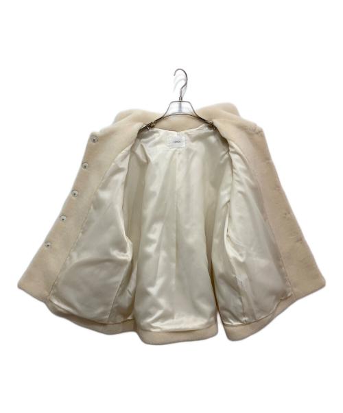 OHGA（オオガ）OHGA (オオガ) エコムートンコート アイボリー サイズ:Sの古着・服飾アイテム