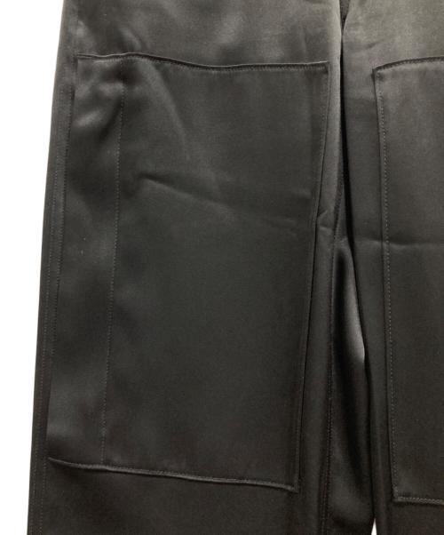 POLO RALPH LAUREN（ポロ・ラルフローレン）POLO RALPH LAUREN (ポロ・ラルフローレン) ダブルニーサテンパンツ ブラック サイズ:2の古着・服飾アイテム