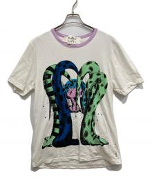 MARNI×Bruno Bozzetto（マルニ×ブルーノ・ボゼット）の古着「Octopus Print T-Shirt/プリントTシャツ」｜ホワイト
