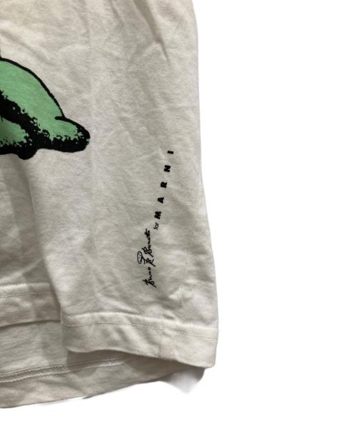 MARNI（マルニ）MARNI (マルニ) Bruno Bozzetto (ブルーノ・ボゼット) Octopus Print T-Shirt/プリントTシャツ ホワイト サイズ:50の古着・服飾アイテム