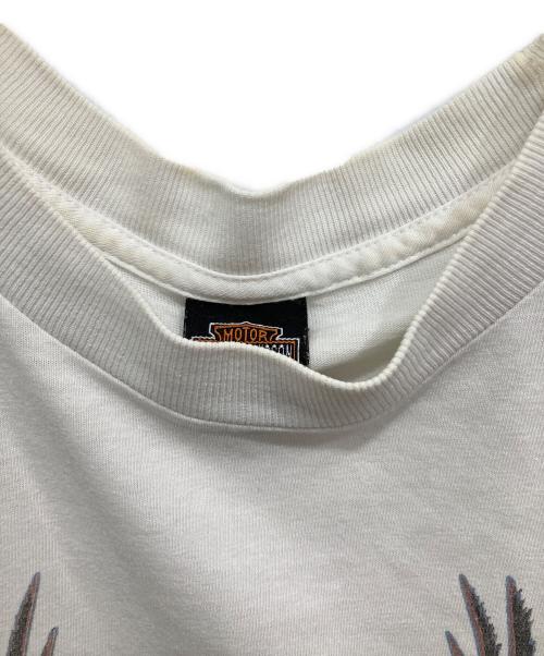 HARLEY-DAVIDSON（ハーレーダビッドソン）HARLEY-DAVIDSON (ハーレーダビッドソン) イーグルアニマルTシャツ ホワイト サイズ:Lの古着・服飾アイテム