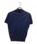 JOHN SMEDLEY (ジョンスメドレー) モックネック半袖ニット ネイビー サイズ:不明：8000円