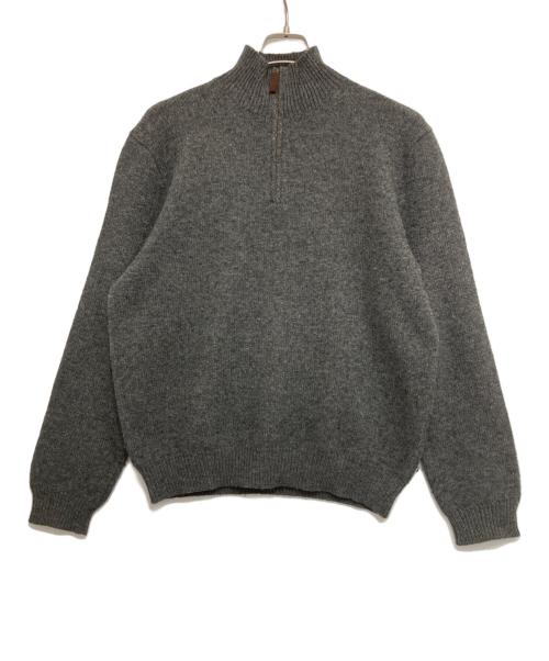POLO RALPH LAUREN（ポロ・ラルフローレン）POLO RALPH LAUREN (ポロ・ラルフローレン) ハーフジップニット グレー サイズ:Lの古着・服飾アイテム