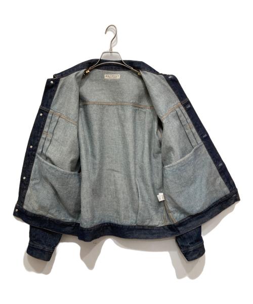 BEAUTY&YOUTH（ビューティーアンドユース）BEAUTY&YOUTH (ビューティーアンドユース) ハイツイスト デニム ブルゾン インディゴ サイズ:Lの古着・服飾アイテム