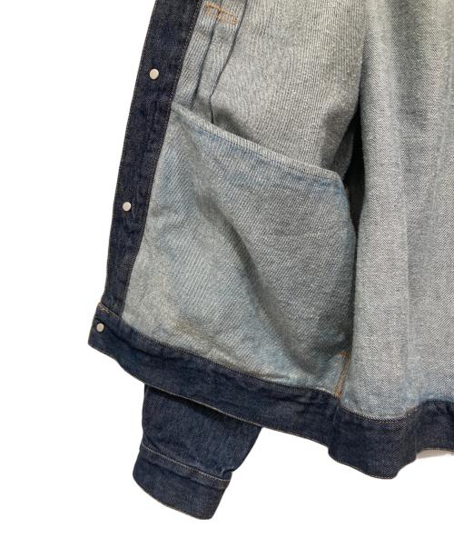 BEAUTY&YOUTH（ビューティーアンドユース）BEAUTY&YOUTH (ビューティーアンドユース) ハイツイスト デニム ブルゾン インディゴ サイズ:Lの古着・服飾アイテム