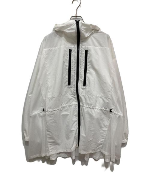 Mewl（ミュール）Mewl (ミュール) シアーUVカットパーカー ホワイト サイズ:F 未使用品の古着・服飾アイテム