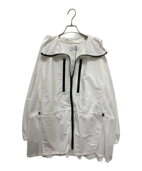 Mewl（ミュール）Mewl (ミュール) シアーUVカットパーカー ホワイト サイズ:F 未使用品の古着・服飾アイテム