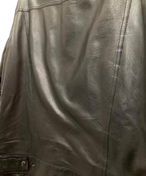 EMMETI（エンメティ）EMMETI (エンメティ) 3rd TYPE/JACK ラムレザージャケット ブラック サイズ:48の古着・服飾アイテム