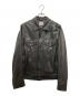 EMMETI（エンメティ）の古着「3rd TYPE/JACK ラムレザージャケット」｜ブラック