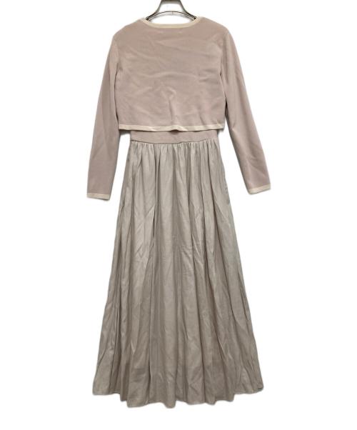 HER LIP TO（ハーリップトゥ）HER LIP TO (ハーリップトゥ) Bicolor Knit Dress Set ピンク サイズ:Sの古着・服飾アイテム