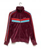 adidasアディダス）の古着「ベロアトラックジャケット」｜ボルドー