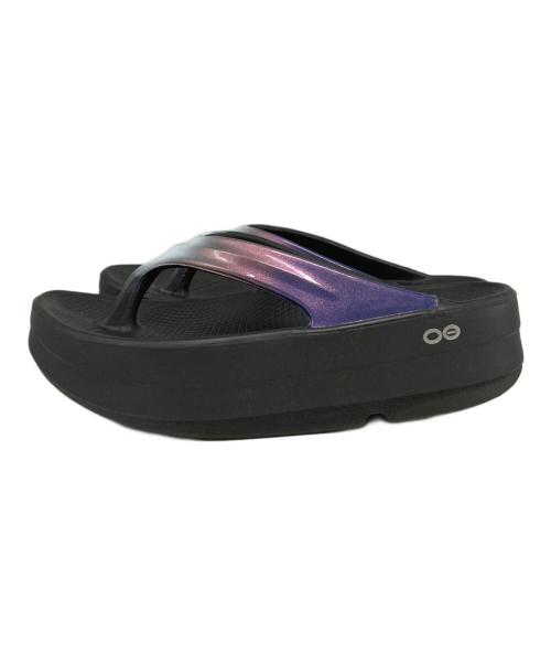OOFOS（ウーフォス）OOFOS (ウーフォス) リカバリーサンダル ブラック サイズ:EU38の古着・服飾アイテム