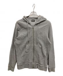 DIESEL（ディーゼル）の古着「S-ELECTRUM/サーマルジップパーカー」｜グレー
