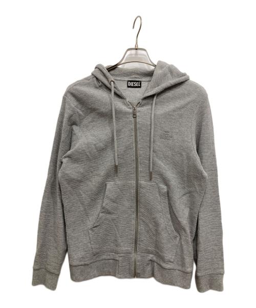 DIESEL（ディーゼル）DIESEL (ディーゼル) S-ELECTRUM/サーマルジップパーカー グレー サイズ:Mの古着・服飾アイテム