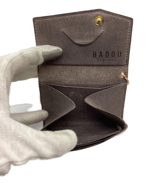 HADOU（ハドウ）HADOU (ハドウ) Experience ver.2/レザーコインケース グレーの古着・服飾アイテム