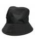 PRADA (プラダ) Re Nylon三角プレートバケットハット ブラック サイズ:95ｃｍ：35000円