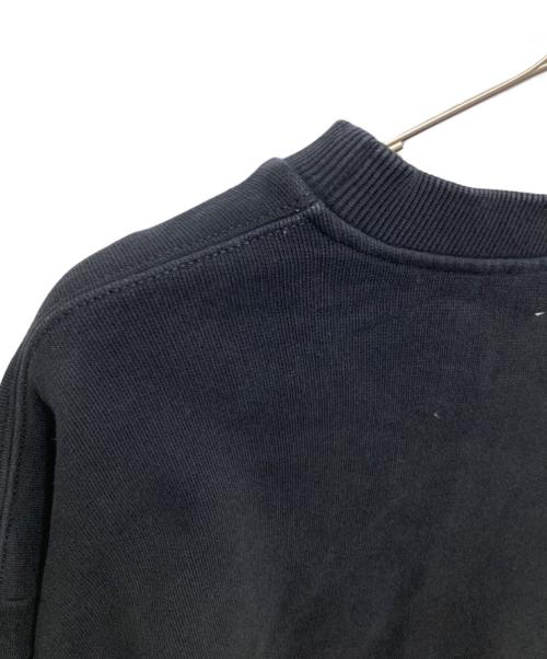 MM6 Maison Margiela（エムエムシックスメゾンマルジェラ）MM6 Maison Margiela (エムエムシックスメゾンマルジェラ) ロゴクルーネックスウェット ブラック サイズ:16の古着・服飾アイテム