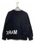 MM6 Maison Margiela (エムエムシックスメゾンマルジェラ) ロゴクルーネックスウェット ブラック サイズ:16：13000円