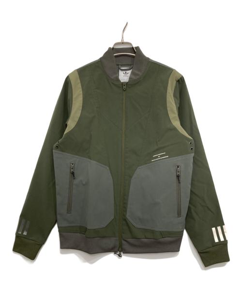 adidas（アディダス）adidas (アディダス) WHITE MOUNTAINEERING (ホワイトマウンテ二アニング) WHITE MOUNTAINEERING/ジップアップジャケット グリーン サイズ:Sの古着・服飾アイテム