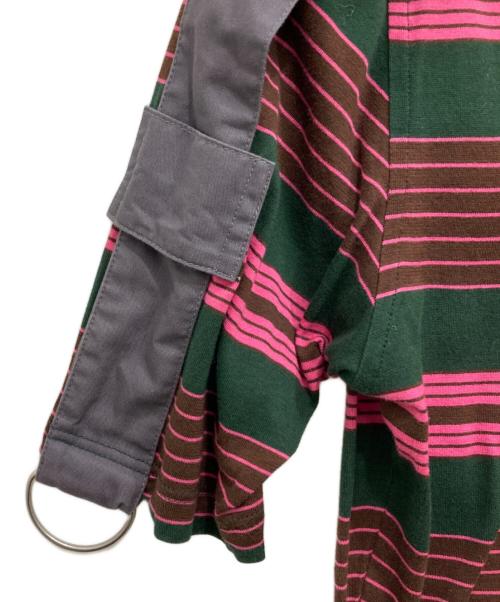 Vivienne Westwood man（ヴィヴィアン ウェストウッド マン）Vivienne Westwood man (ヴィヴィアン ウェストウッド マン) 00’sボウタイボーダーカットソー グリーン サイズ:44の古着・服飾アイテム