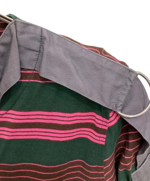 Vivienne Westwood man（ヴィヴィアン ウェストウッド マン）Vivienne Westwood man (ヴィヴィアン ウェストウッド マン) 00’sボウタイボーダーカットソー グリーン サイズ:44の古着・服飾アイテム