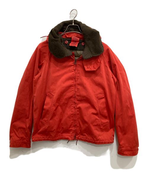 TEN-C（テンシー）TEN-C (テンシー) ANORAK PK12/ダウンライナー付ジップアップジャケット レッド サイズ:48の古着・服飾アイテム