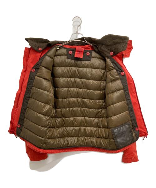 TEN-C（テンシー）TEN-C (テンシー) ANORAK PK12/ダウンライナー付ジップアップジャケット レッド サイズ:48の古着・服飾アイテム